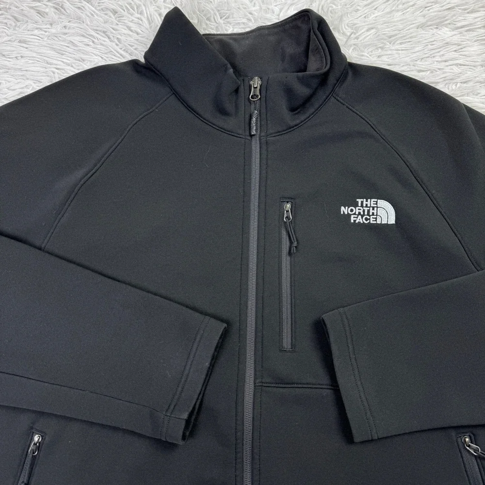 North Face Jacket Mens Extra Large Black Tenacious Full Zip Fleece Mock Neck XL